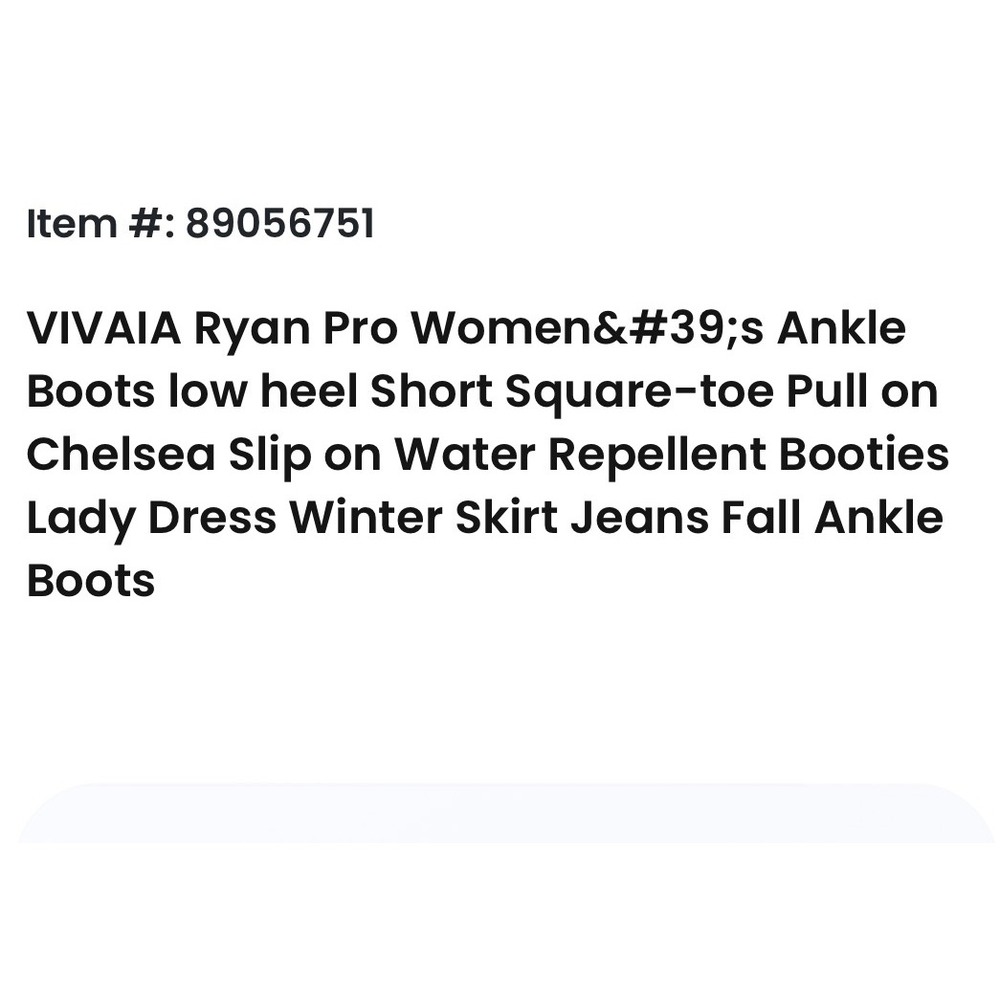 Vivaia Regina Black White Diamond Knit Square Toe Ankle Boots Size 38.5 - Picture 2 of 8